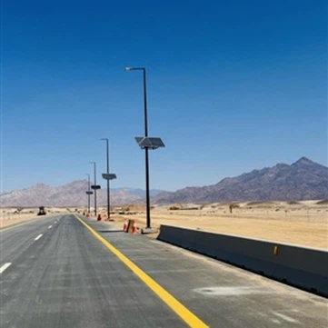Éclairage urbain de lampadaire solaire en Arabie Saoudite