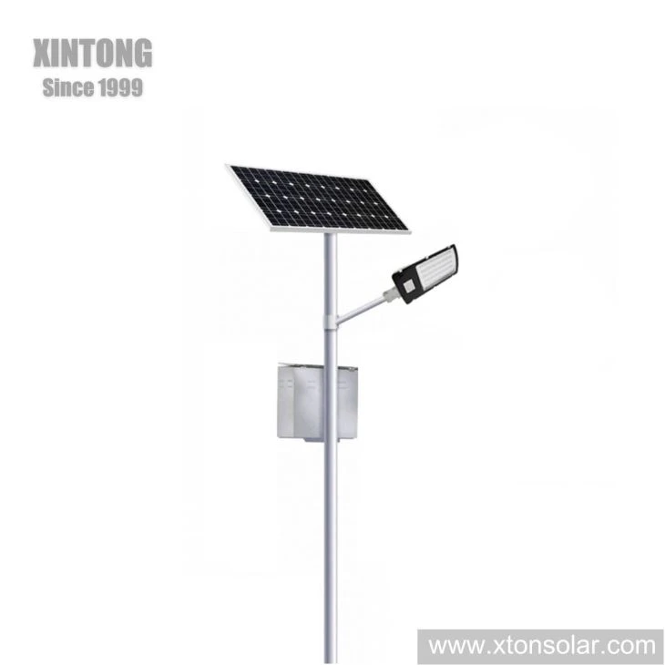 40W extérieur imperméable à l’eau du crépuscule à l’aube lampe led lumières solaires de rue