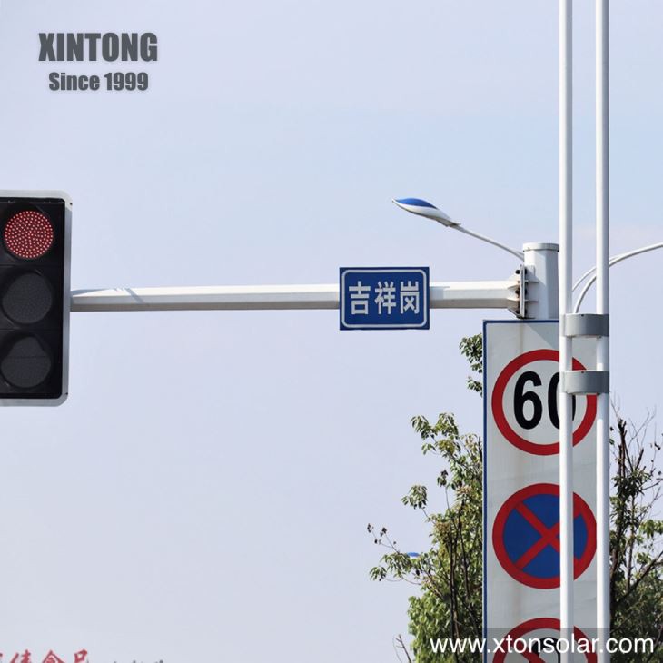 L-shape 8M Traffic Signal Pole